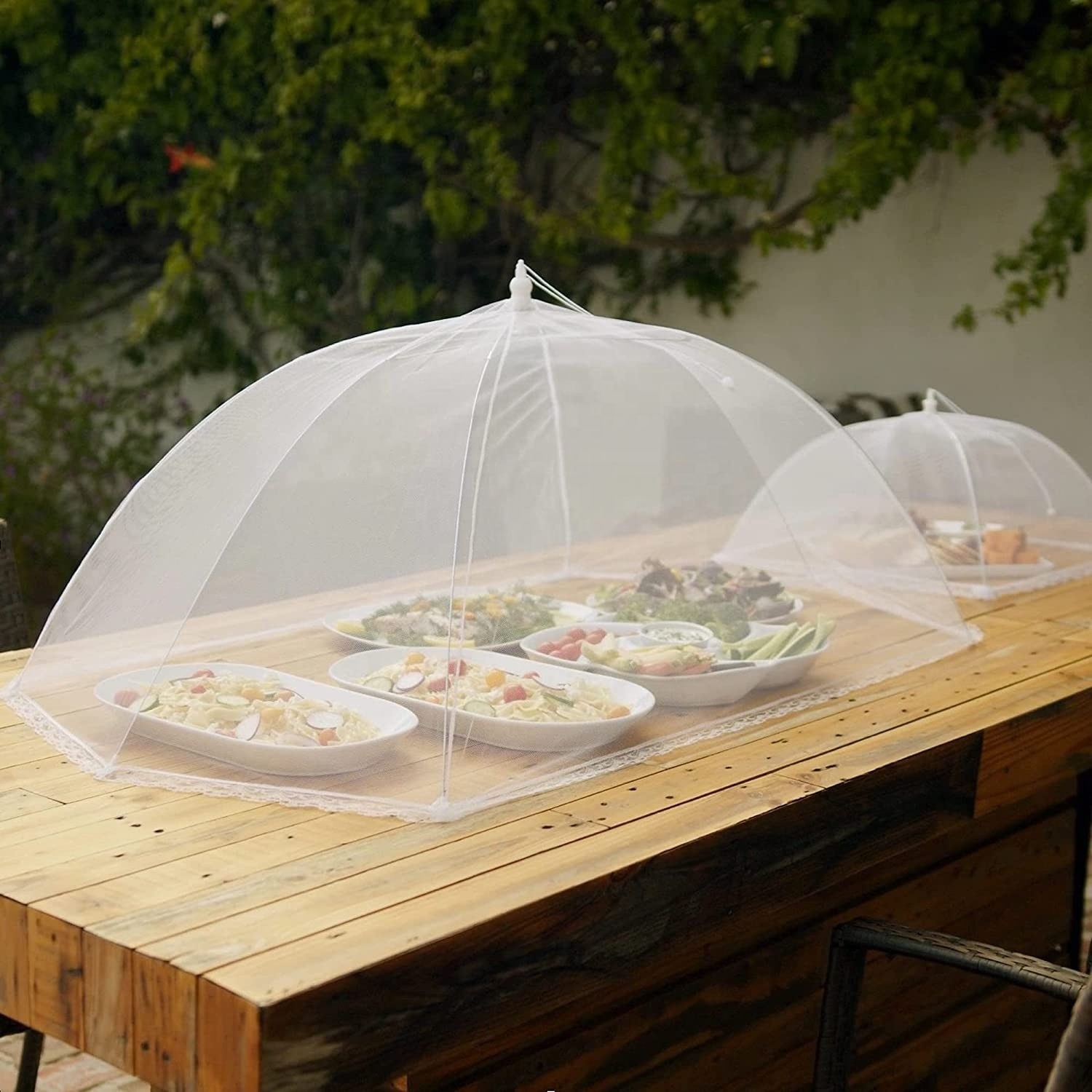 Outdoor Picnic Pop Up Anti Fly Food Mesh Covers Umbrella Picnic Barbecue Net Vegetables Cover Tent Outdoor Food Cover Net