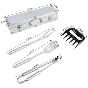 Portable Barbecue Utensils Accessories Rotisserie Kit Grilling 5Pcs Tools Barbecue Set Snap On Bbq Grill