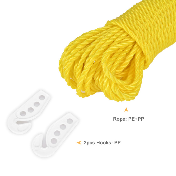 Wholesale Retractable Clothes Hanging Line Clothesline Rope For Outdoor Camping