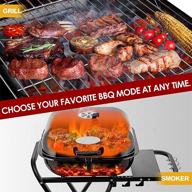 Foldable Yakitori Metal Barrel Charcoal Grill Portable Kebab Grilling Mini Table Grills For Outdoor Camping