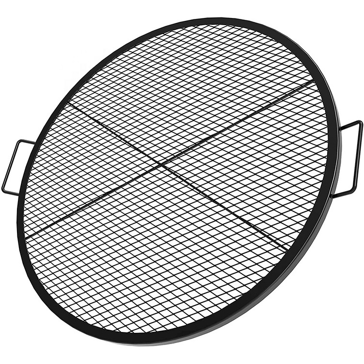 Portable Round Rack Bbq Grills Wire Mesh Mat Stainless Steel Fire Pit Net Cooking Grill Grate