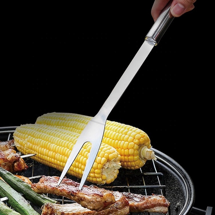 Bbq Rotisserie Kit Accessories 5Pcs Tools Portable Stainless Steel Barbecue Snap On Grill Tool Set with chicken shredder