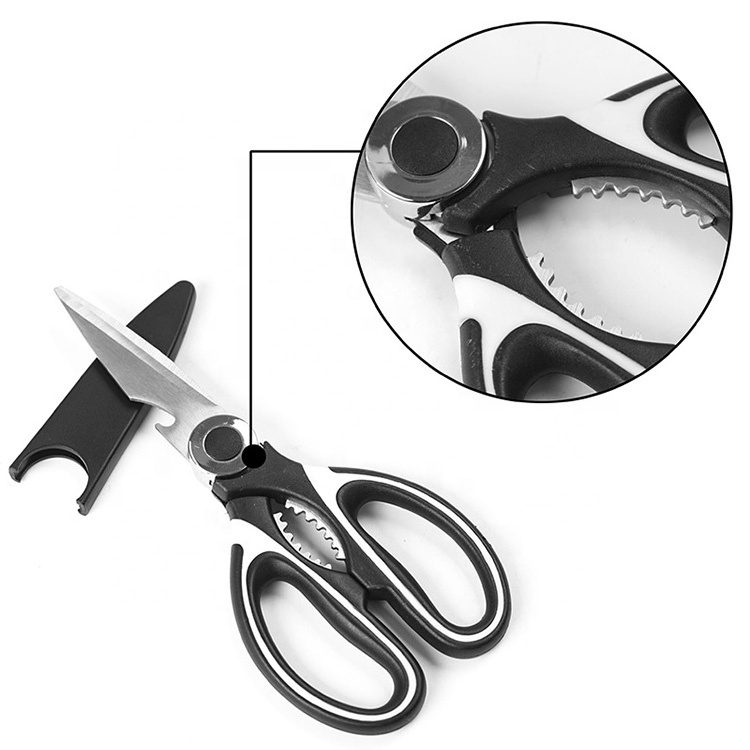 Premium Kitchen Scissors Stainless Steel Blades Heavy Duty All Purpose Utility Kitchen Shears With PP Cover