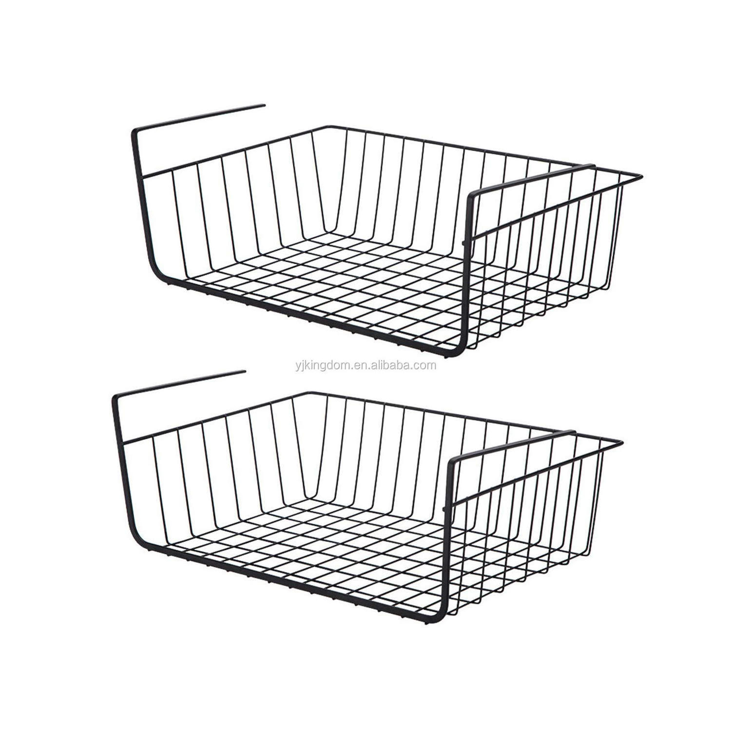 OEM&wholesaler 550-12B kitchen cabinet Metal Organizers hanging Storage Bin Under Shelf Basket