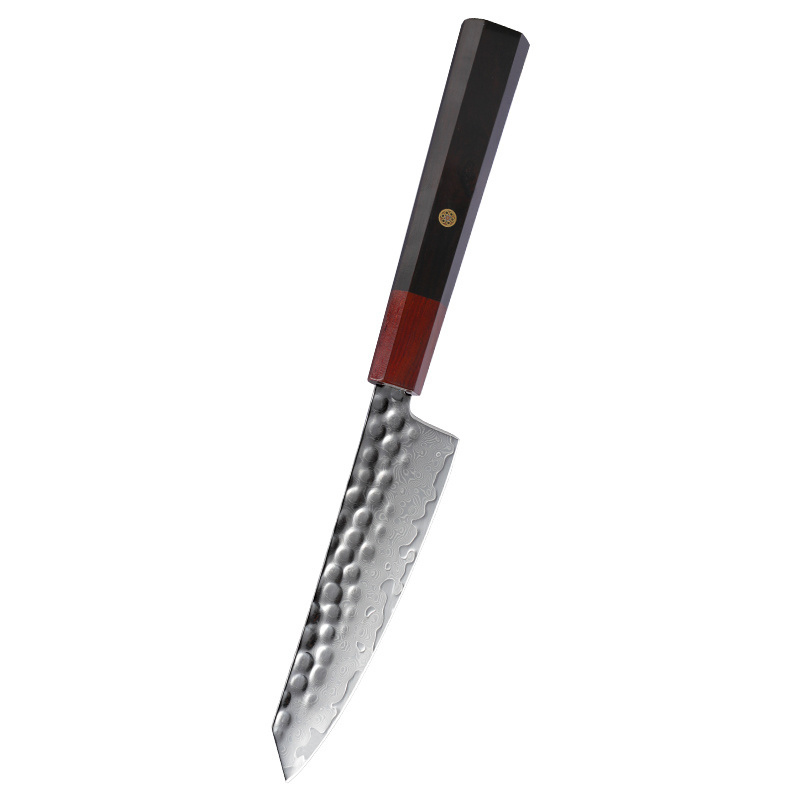 yangjiang chefs kitchen knife vg10 67 layers damascus steel with Red Guibao Ebony handle