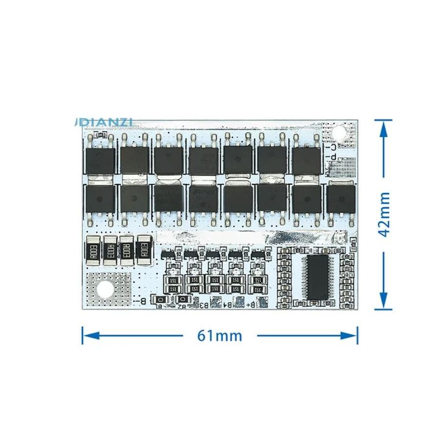 YJL 3S 4S 5S Bms 12v 16.8V 21V 3.7V 100A Li-ion Lmo Ternary Lithium Battery Protection Circuit Board Li-polymer Balance Charging