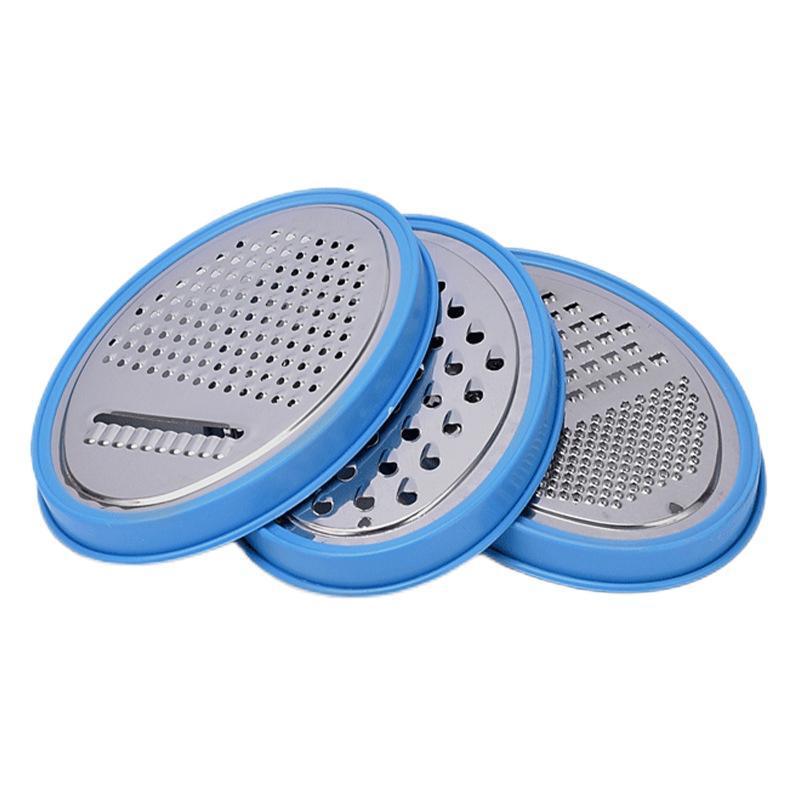 Multifunctional Stainless Steel Kitchen Utensil Cheese and Vegetable Grater with Exchangeable Blade Container Scrapers