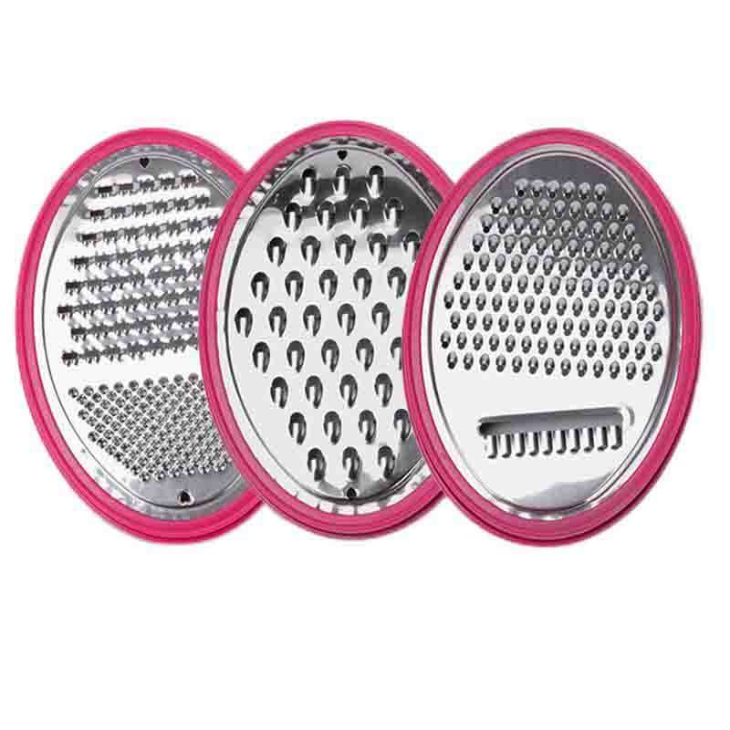 Multifunctional Stainless Steel Kitchen Utensil Cheese and Vegetable Grater with Exchangeable Blade Container Scrapers