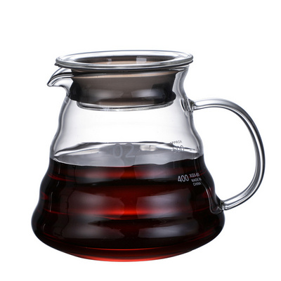 hot sale hand blown available different sizes borosilicate heat resistant glass coffee pot turkish coffee glass pot