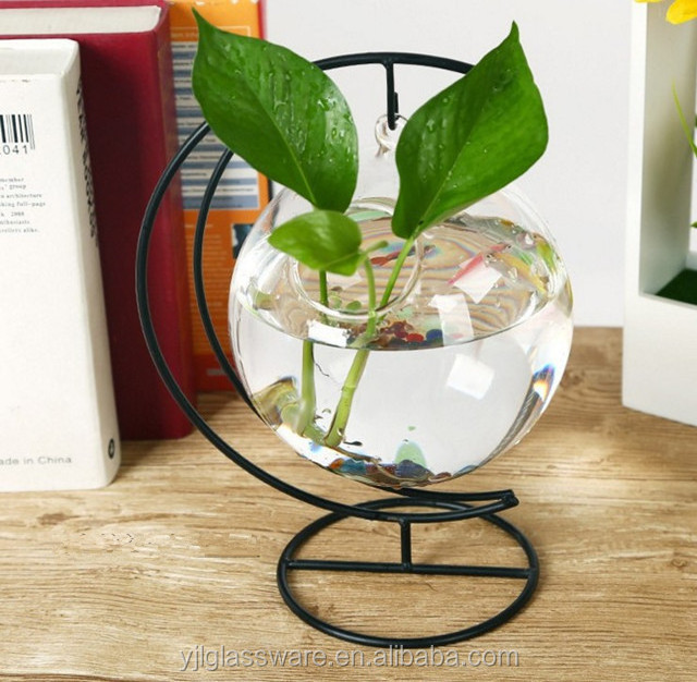 hot selling popular design hanging clear glass fish bowls wholesale glass fish bowls glass vase fish bowl