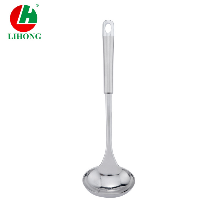 Big Stainless Steel Metal Soup Ladle With Long Handle