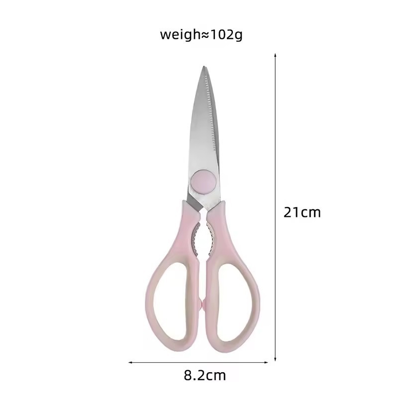 Strong And Durable Stainless Steel Household Kitchen Scissors Barbecue Shears Chicken Bone Shears