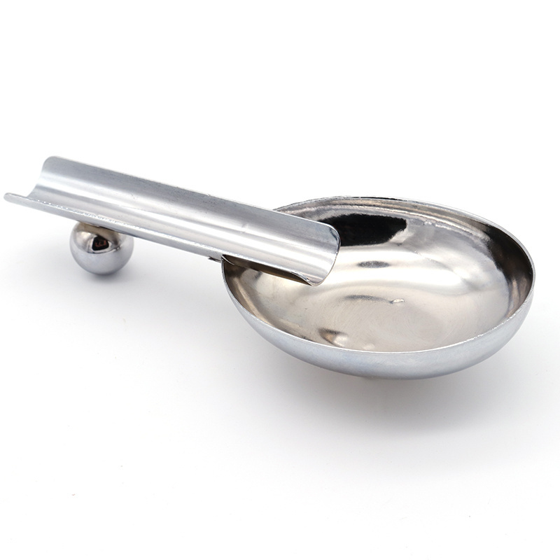 household portable stainless steel small craft single modern ashtray metal cigar ashtray