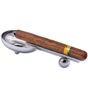 household portable stainless steel small craft single modern ashtray metal cigar ashtray