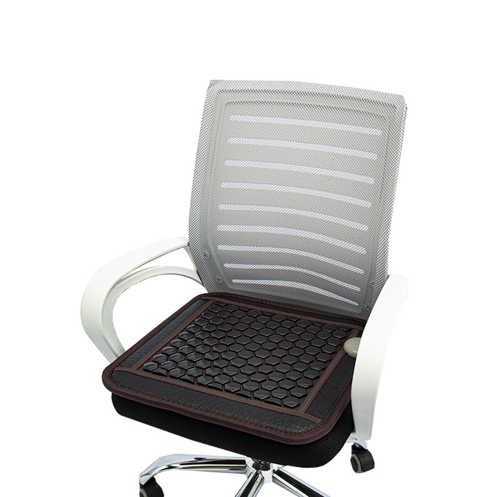 High quality natural health backrest comfortable jade stone massage cushion