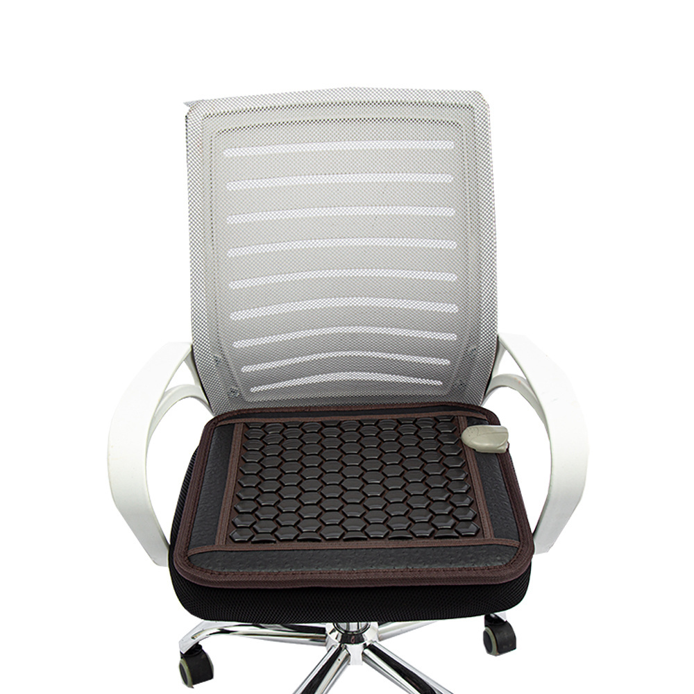 High quality natural health backrest comfortable jade stone massage cushion