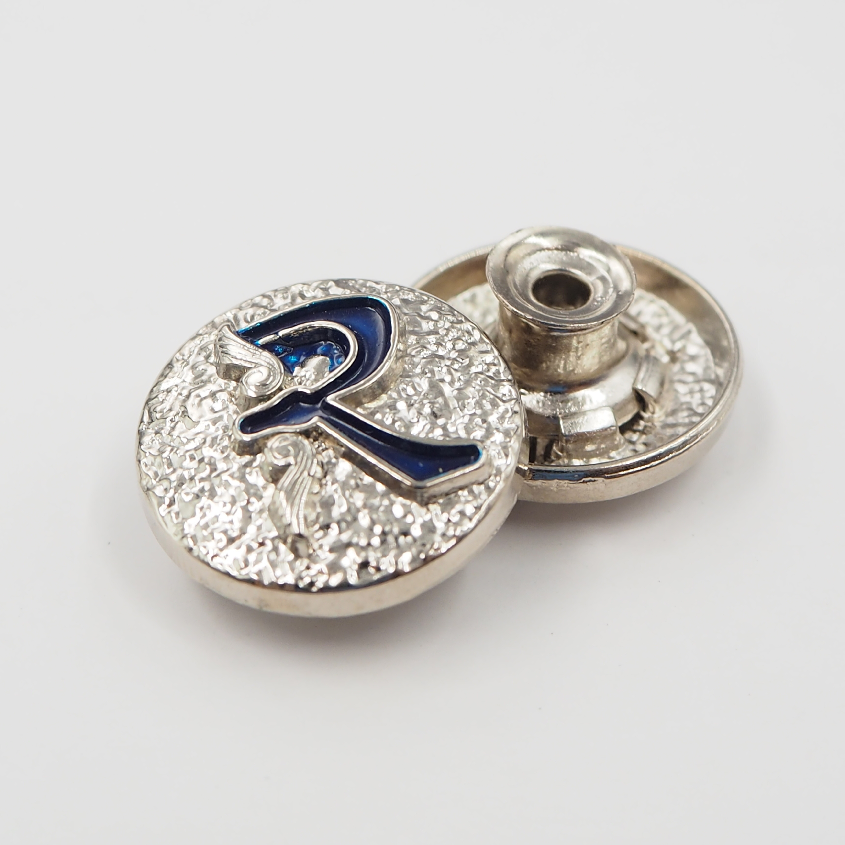 Custom Logo Color Antique Brass Jeans Buttons With Rivets Zinc Alloy Jean Buttons For Clothing