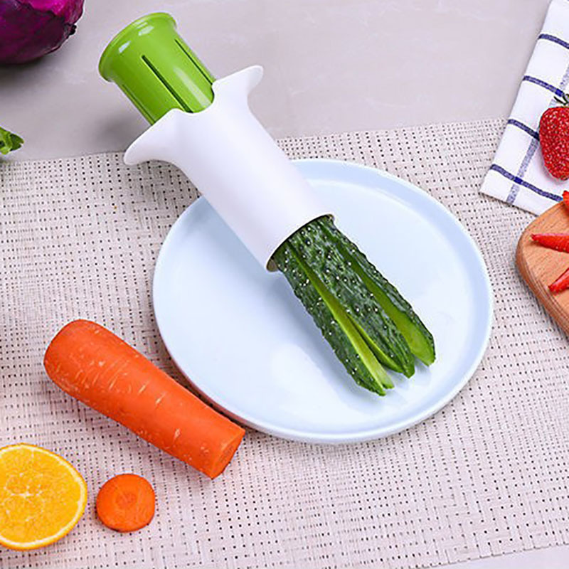 New Design Home Multifunctional Manual Vegetable Cutter Small Portable Hand Vegetable Chopper Strawberry Cucumber Slicer