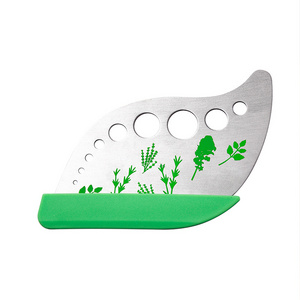 Multifunctional Herb Leaf Stripping Tool Metal Herb Pealer Cutter 9 holes Stainless Steel Herb Stripper Kichen Accessories