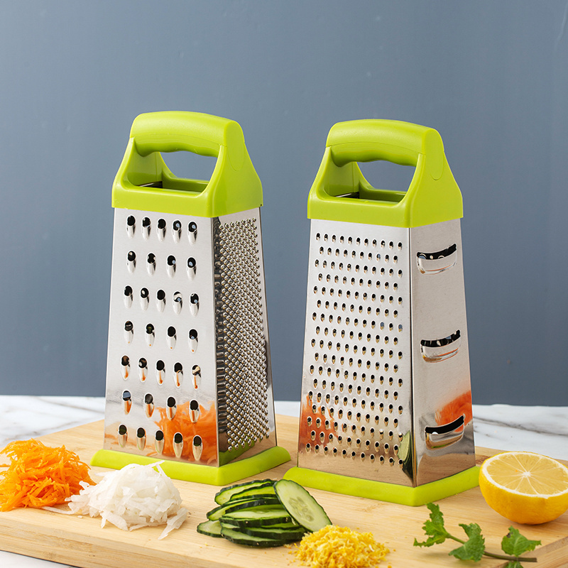 Top Seller Stainless Steel 4 Side Fruit Vegetable Professional Box Grater Cheese Shredder for kitchen