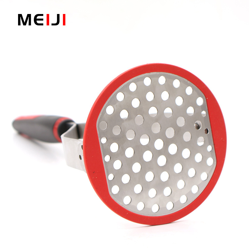 430 Stainless Steel Mashed Potato Ricer Fruit & Vegetable Tools Comfortable Grip With ABS Potato Masher