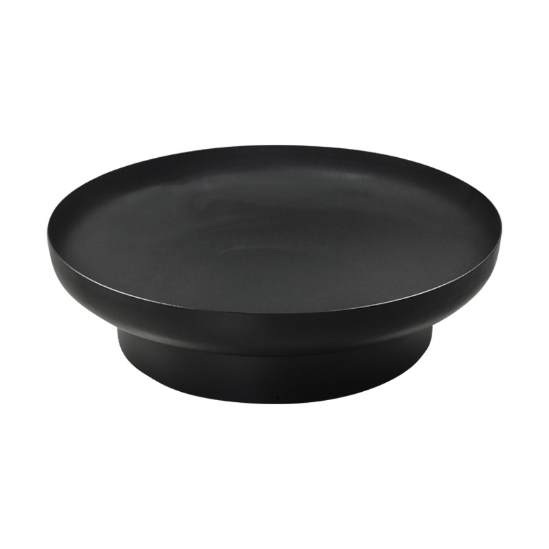 80cm Corten Steel Round Size Black Fire Bowl Camping Charcoal BBQ Garden Fire Pit Outdoor