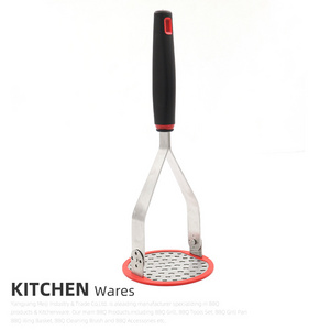 430 Stainless Steel Mashed Potato Ricer Fruit & Vegetable Tools Comfortable Grip With ABS Potato Masher