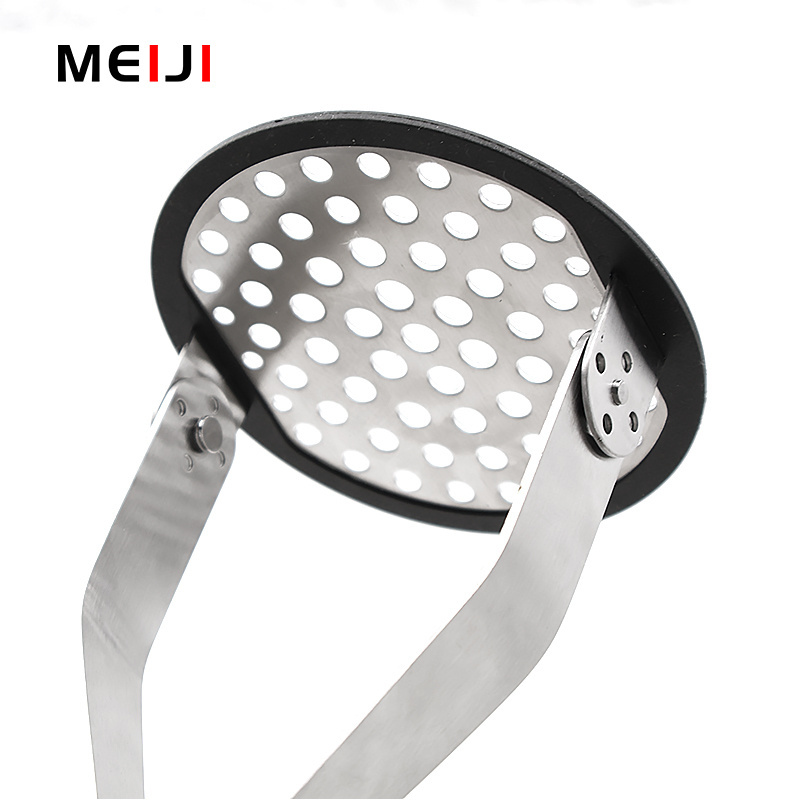 Potato Mashers Mashed Potatoes Masher Stainless Steel Masher Heavy Duty Kitchen Tool for Bean Avocado Garlic Press Cooking