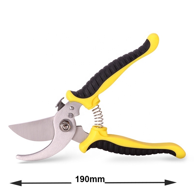 Wave blade long handle garden scissors lopper and grass hedge pruner shears