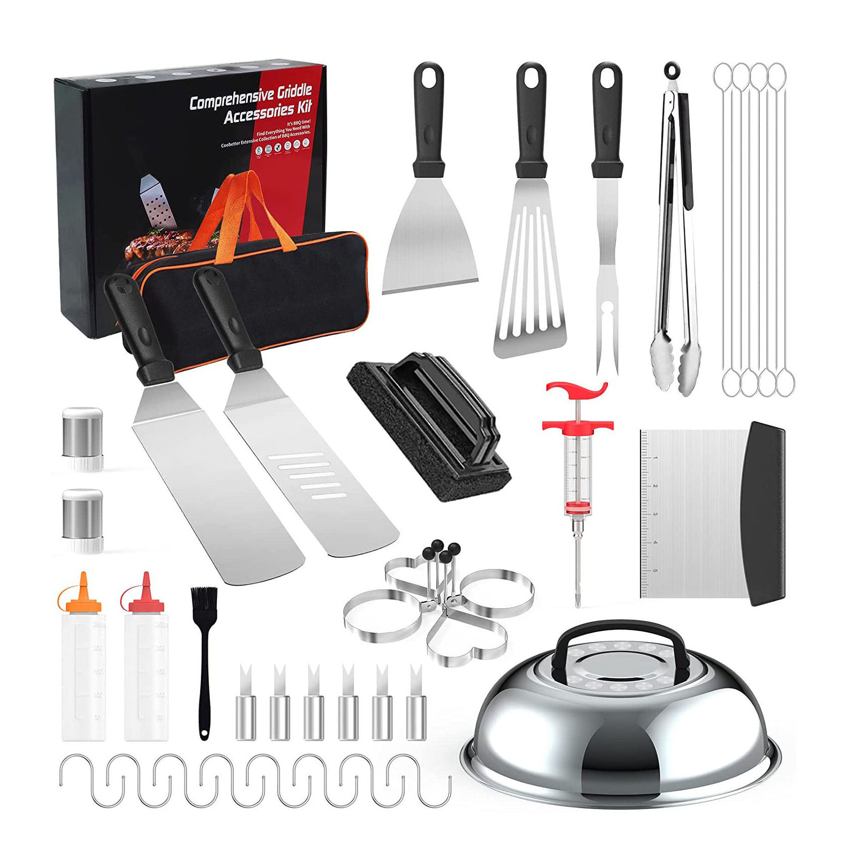 New Product 42 Pcs Flat Top Grill Griddle Camp Chef Accessories Set For Spatula And Scraper