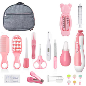 2023 New 24pcs Baby Health Care Grooming Set Safety Electric Nail Scissors Trimmer Baby Care Kit