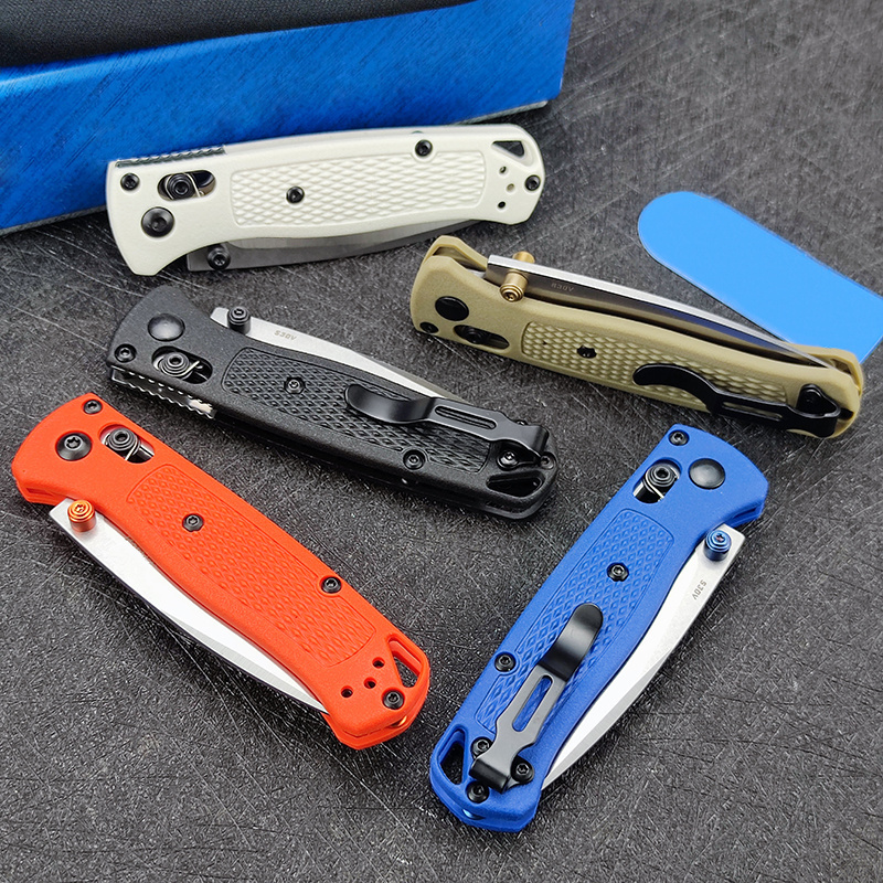 533 535 Outdoor Satin Plain Drop Point Blade Tactical Folding Pocket knife EDC Camping survival knives with Belt Clip