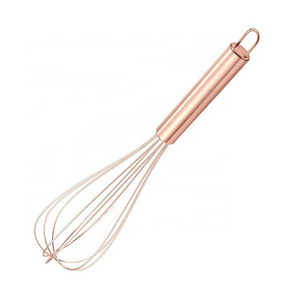 Kitchen tool rose gold copper plated egg mini whip wire mini whisks for cooking