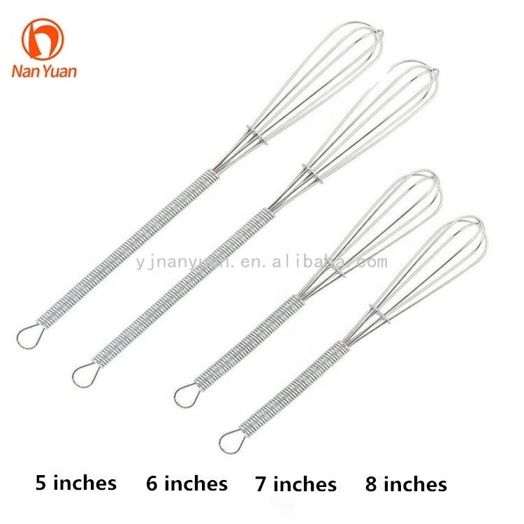 Kitchen egg tools steel wholesale price mini wire whisk with bulk