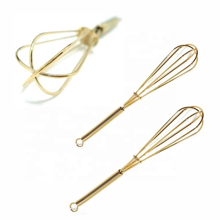 Cooking tools 5 Inches 7 Inches small sturdy wire steel whisk durable custom size mini whips portable whisk