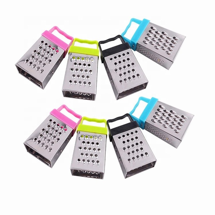 Top seller kitchen accessory vegetable cheese ginger 4 side mini grater for gifts