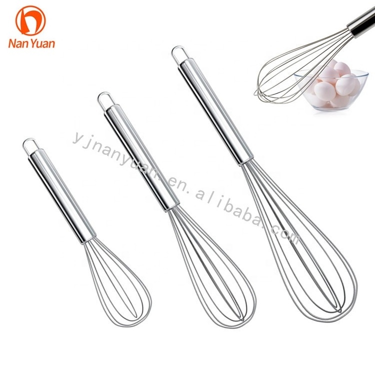 Kitchen tools  8 10 12 inches bulk stainless steel egg whisk