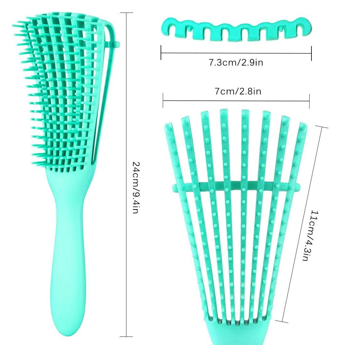 Hot Sale Plastic Detangler Brush Vented Eight Rows Octopus Hair Brush Detangling Comb for women