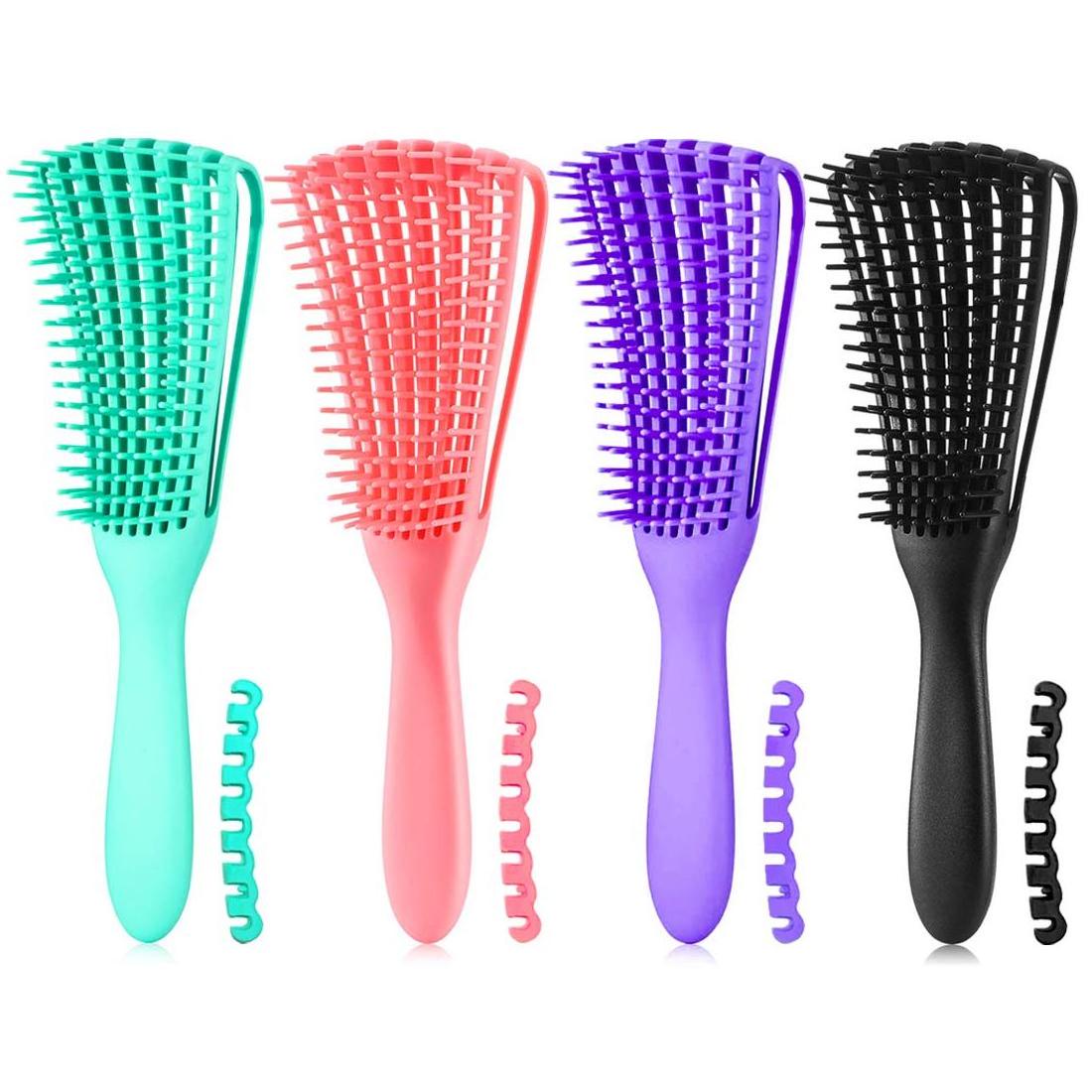 Hot Sale Plastic Detangler Brush Vented Eight Rows Octopus Hair Brush Detangling Comb for women