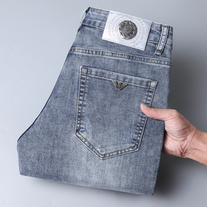 European trend high-quality variety of optional retro slim stretch casual business men's jeans