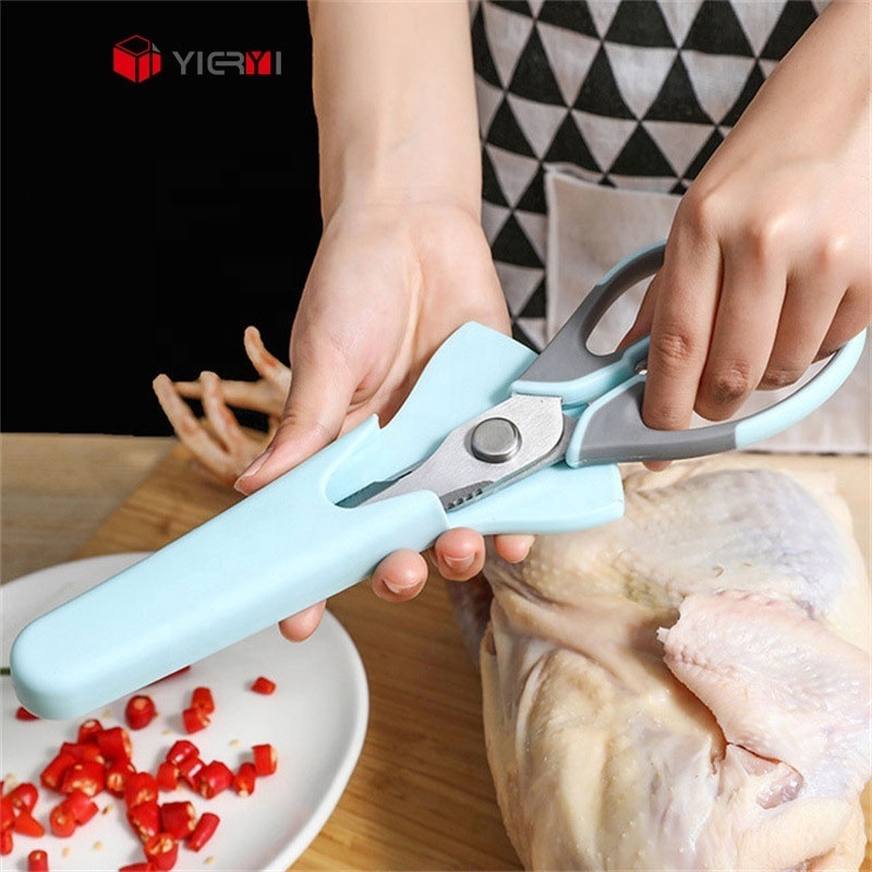 High Quality Stainless Steel Poultry Shears Heavy Duty 5 in 1 Kitchen Shears Come Apart Multipurpose Scissors