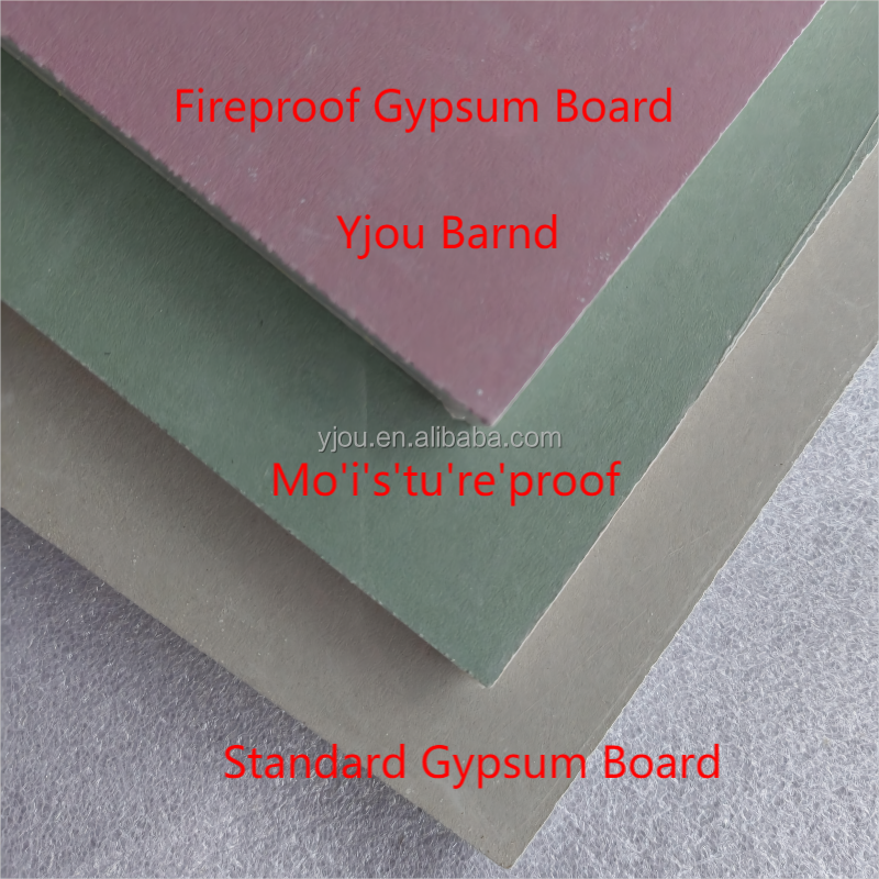 High Quality Fireproof Gypsum board for drywall Partition or Ceiling