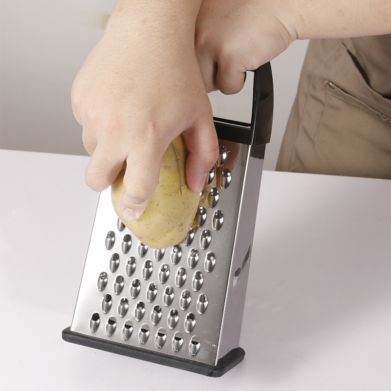 Stainless Steel Kitchen Box Grater with Detachable Storage Container