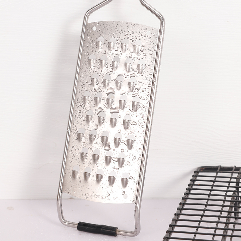 Cheese Grater with Handle for Kitchen Stainless Steel with Hanging Hole Lemon Zester Ginger Garlic Grater