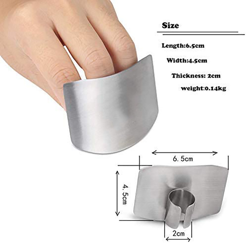 Hot Selling Kitchen Utensil Household Stainless Steel Outdoor Cutting Protector Finger Guard