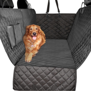 100% Waterproof Dog Seat Cover for Back Seat with Zipper Side Flap, Heavy Duty car Hammock Pet Seat Cover for Cars Trucks suvs