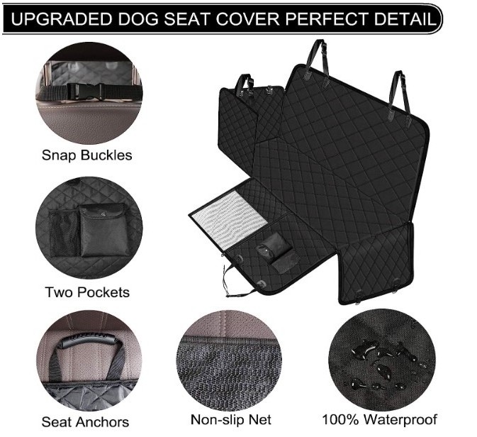 100% Waterproof Pet Dog Seat Covers for Dog Hammock, Customized Pet Dog Car Seat Cover