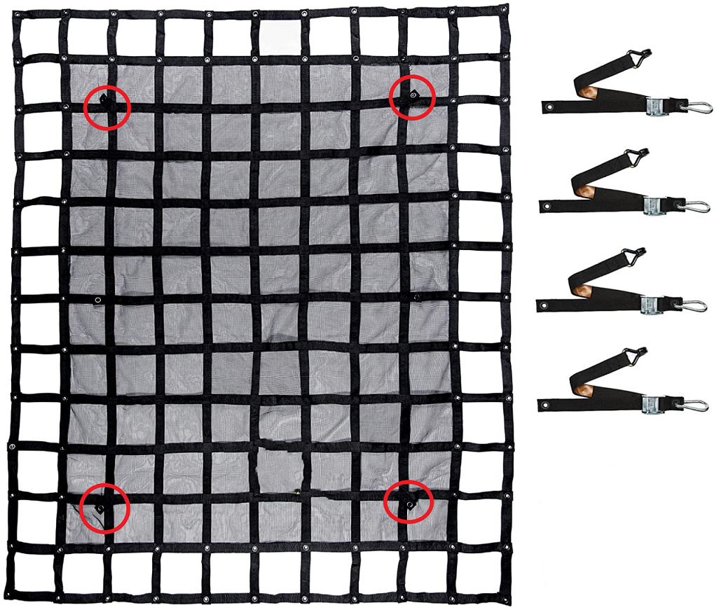 1.8x2m black 340gsm mesh tarp pvc coated polyester mesh for trailer truck