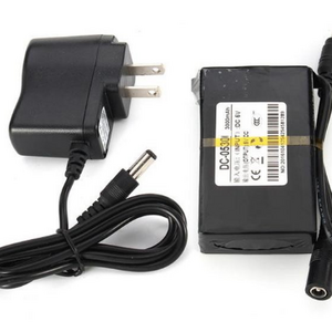 High Quality 3000mAh 5V DC input rechargeable biggest lithium ion battery and charger