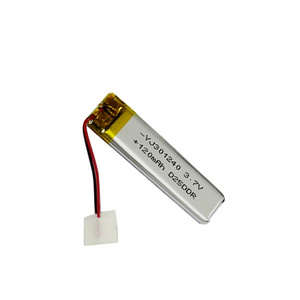 3.7v 301240 li-ion 120mAh  lithium ion  battery with wire for Recording pen